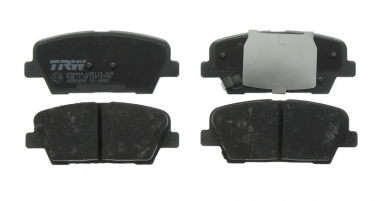 Купить GDB3499 TRW Тормозные колодки задние Соренто (2.0, 2.2, 2.4) с звуковым предупреждением износа